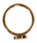 Anillo Flor Nácar Azul Tornasol - Imagen 2