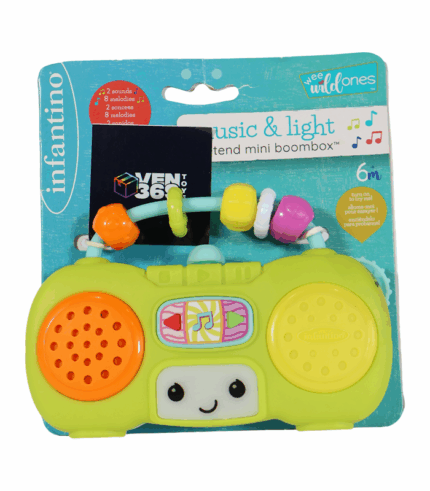 Juguete musical interactivo Infantino Wee Wild Ones con forma de radio