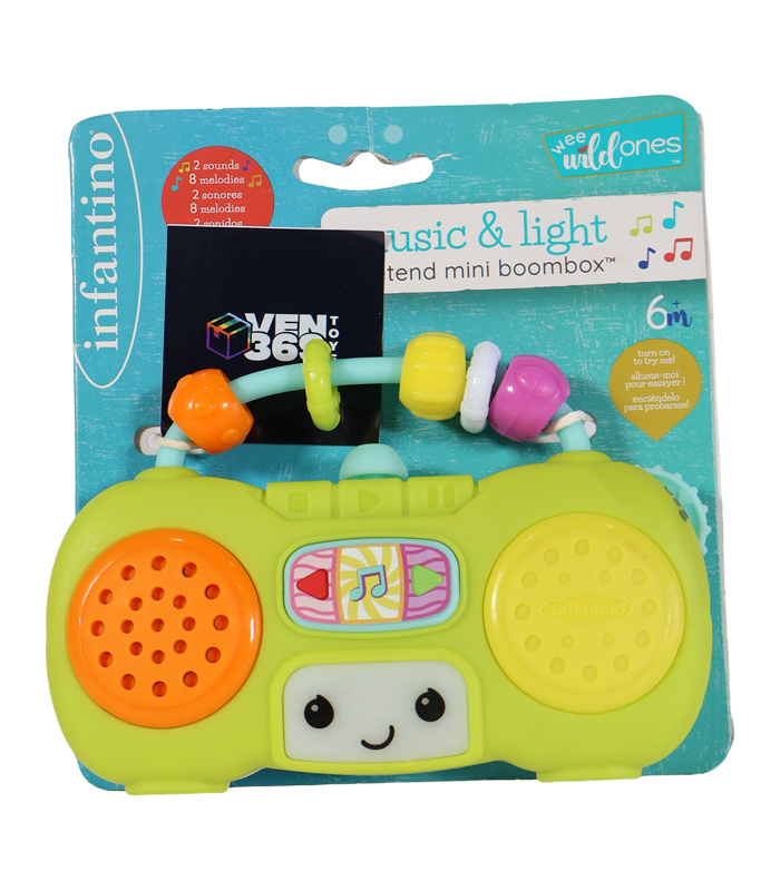 Juguete musical interactivo Infantino Wee Wild Ones con forma de radio