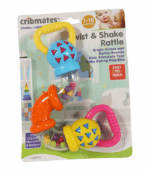 Sonajero multicolor Cribmates Twist and Shake para bebé