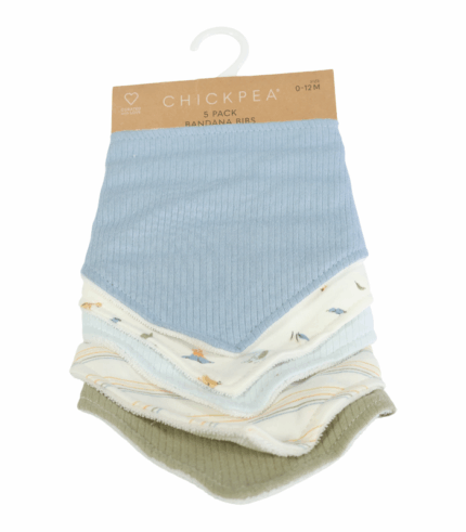 Baberos bandana para bebé niño 5 unidades