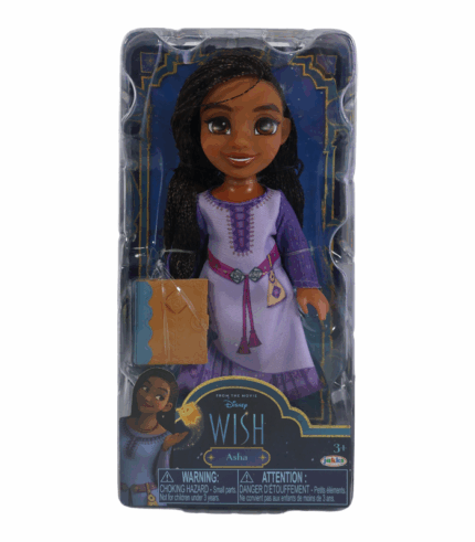 Muñeca Asha de Disney Wish de JAKKS Pacific en su caja