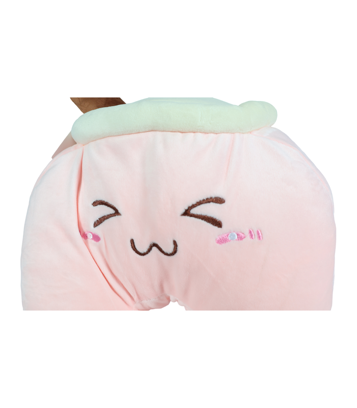 cojín Kawaii con rostro feliz