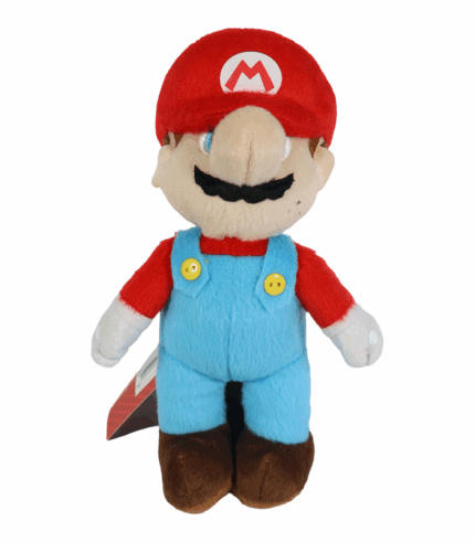 Muñeco de peluche oficial de Mario Bros con overoles azules