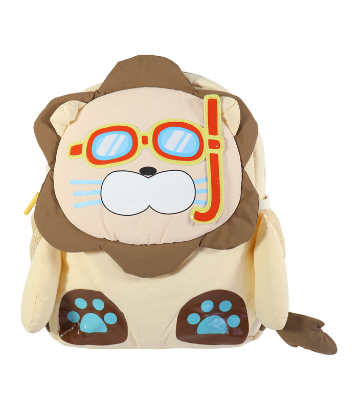 Mochila para niños con diseño completo de león