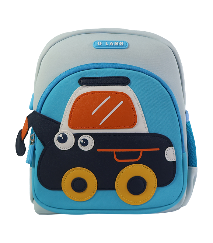 Mochila infantil de neopreno en tonos azul claro y medio