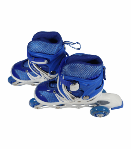 de color azul vibrante y blanco