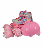 Patines en Línea Ajustables Rosas con Kit de Protección - Imagen 4