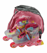 Patines en Línea Ajustables Rosas con Kit de Protección - Imagen 6