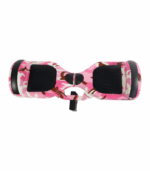 Hoverboard de auto-equilibrio con un diseño de camuflaje en tonos rosa