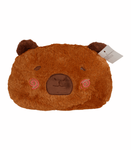 diseñado como la cabeza de un capybara con orejas pequeñas