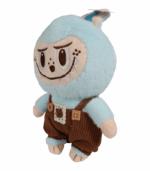 Peluche Labubu Azul con Overol de Pana - Imagen 4
