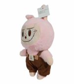 Peluche Labubu Rosa con Overol de Pana - Imagen 3