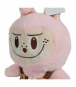 Peluche Labubu Rosa con Overol de Pana - Imagen 4