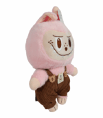 Peluche Labubu Rosa con Overol de Pana - Imagen 5