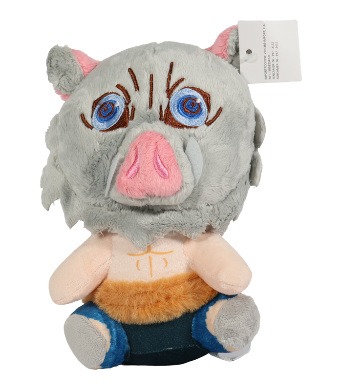 Peluche sentado de Inosuke Hashibira de Demon Slayer