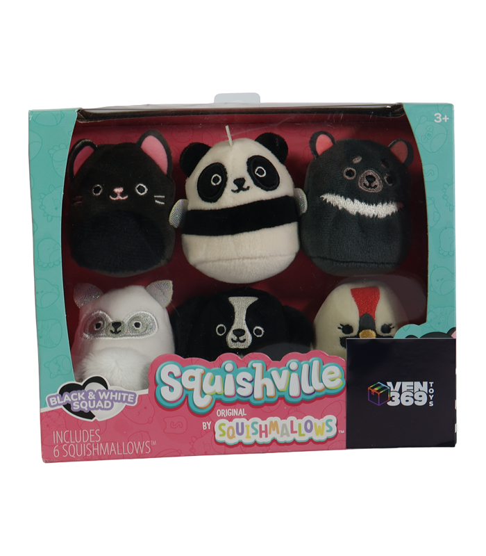 Pack de 6 Squishmallows de la colección Squishville