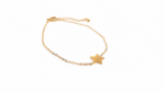Pulsera con dije de estrella plana