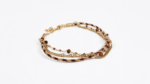 Trío de pulsera con piedras ojo de tigre - Imagen 2