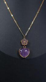 Cadena Corazon de Amatista