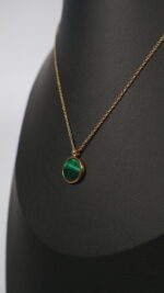 Cadena con piedra Verde Malaquita - Imagen 2