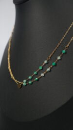Cadena doble con Perlas de Aventurina