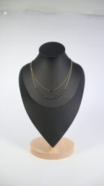 Cadena doble con perlas de Lapislazuli